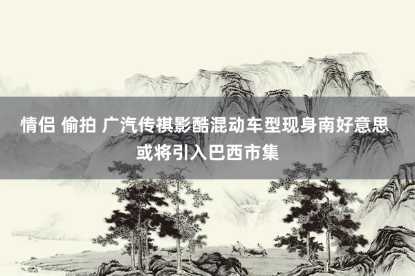 情侣 偷拍 广汽传祺影酷混动车型现身南好意思 或将引入巴西市集
